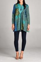  Patchwork Tunic Top