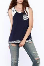  Casual Blue Tank Top