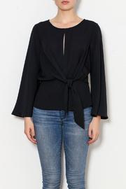  Tie Waist Satin Washed Top