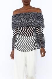 Chevron Off-shoulder Top