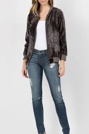  Velvet Pattern Bomber