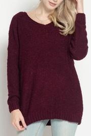  Burgundy Marled Sweater