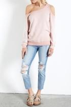  Asymmetric Shoulder Sweatshirt