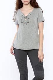  Grey Short Sleeve Top