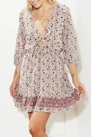  Knot Floral Dress
