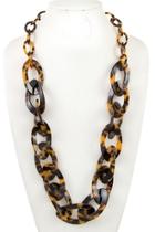  Leopard Resin Necklace