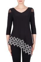  Floral Trimmed Tunic