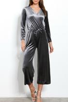  Velvet Crossover Jumpsuit