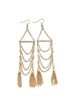  Tassel Chain Dangle Earrings