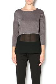  Mocha Button Top