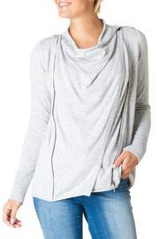  Grey Crossover Sweater