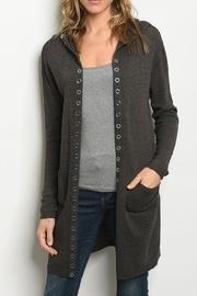 Open Hooded Cardigan