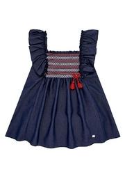  Navy Smocked Dress.