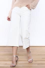  Frayed Hem Wide Leg Pant