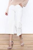  Frayed Hem Wide Leg Pant
