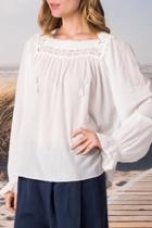  Crochet Panel Shirt