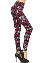  Plus Plaid-hearts Leggings