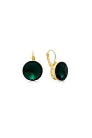  Emerald Leverback Earrings