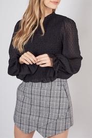  Smocked Swiss Dot Blouse