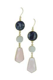  Sodalite Druzy Earrings