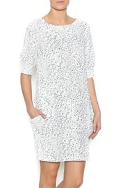 Gold White Pocket Dress