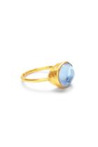  Honey Stacking Ring In Iridescent Chalcedony Bllue