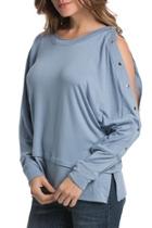  Button Shoulder Top