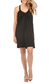  T-strap Black Dress