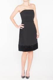  Strapless Pleat Dress