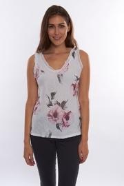  Floral Linen Top