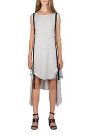  Sleeveless Woven Belt Dress