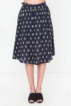  Gathered Skirt With Waist Tie