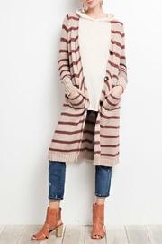 Striped Redbean Sweater