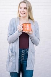  Gray Waffle Cardigan