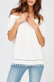  White Pom-pom Top