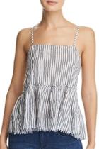  Stripe Peplum Tank
