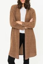  Rib Contrast Slvs Detail Cardigan