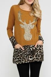  Reindeer Sequin Top
