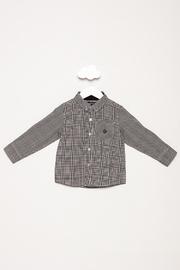  Black Check Button Down