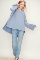  Blue Pullover Sweater
