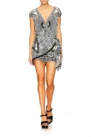  Printed Cross Front Romper