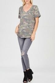  Camo V-neck Tee
