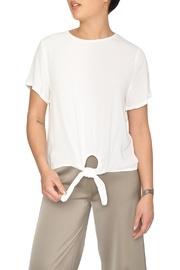  White Knotted Blouse