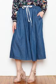  Denim Culotte Pants
