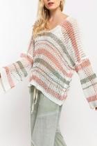  Multicolor Crochet Sweater