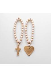  Daisy- Pink Blessing Beads-gold Cross Pendant 12