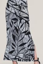  Leaf Printed Skirt