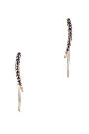  Sapphire Curvewing Earring
