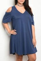  Navy Plus Dress