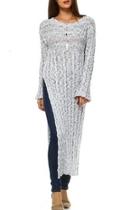  Maxi Slit Sweater